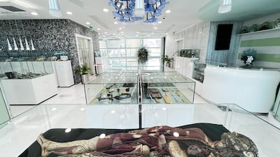 A rare waxwork cadaver used by medical students on display in the Quttainah Medical Museum. All photos from here onwards: Quttainah Medical Museum