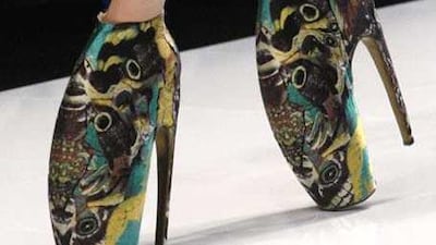 Alexander McQueen's 10-inch crustacean collection for spring 2010 have provided a trumpet blast of a farewell to the extreme and aggressive shoe trend.