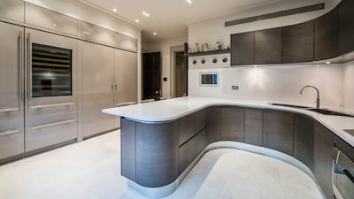 The kitchen at Silk House. The house has been restored by developer Oakmayne Bespoke. Aston Chase