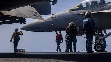 The US launched fresh strikes on Iran during the weekend. AFP