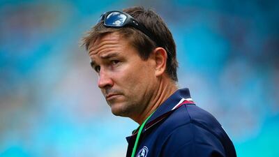 Former England sevens coach Mike Friday is in the first season in his new position at the helm of the United States squad. Patrick Hamilton / AFP