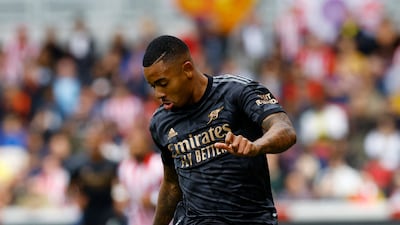 Arsenal's Gabriel Jesus in action. Reuters