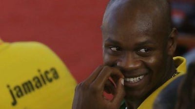 The sprinter Asafa Powell also enjoys racing with four wheels. AP Photo