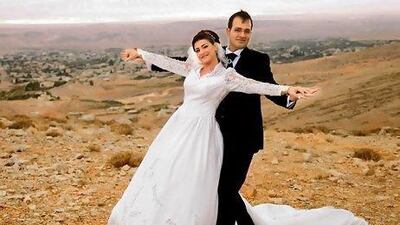 Kholoud Sukkariyeh and Nidal Darwish became the first Muslim couple to wed in a civil ceremony in Lebanon. AFP
