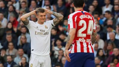 Real Madrid's Toni Kroos on Saturday. Reuters