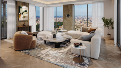 A £10 million penthouse for sale at the 100 Kensington development. All photos: Sevencapital