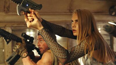 Cara Delevingne and Dane DeHaan star in Valerian and the City of a Thousand Planets. AP