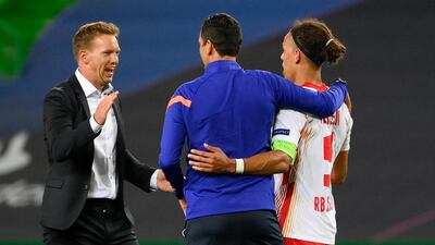 Julian Nagelsmann, 33, steered Leipzig to their maiden Champions League semi-final against PSG with a gritty 2-1 victory over Atletico Madrid, having swept aside Jose Mourinho's Tottenham in the last 16. AP