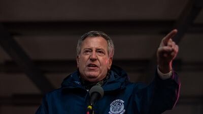 New York city mayor Bill de Blasio accused drug manufacturers of 'murder'. AP Photo/Andres Kudacki