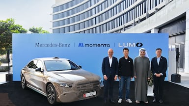 The Mercedes-Benz robotaxi is to be launched next year under a partnership with Lumo and Momenta. Photo: Wam