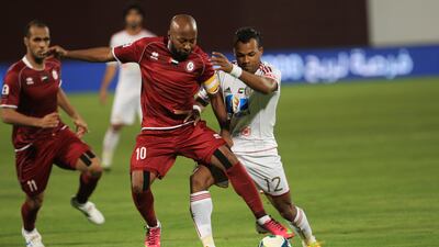 Ismail Matar looks for a route to goal against Al Jazira. Ravindranath K / The National