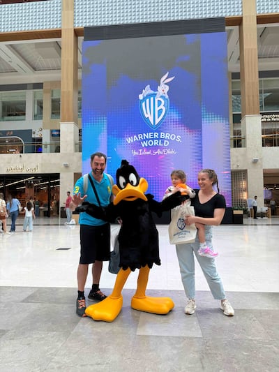 Characters from Warner Bros World Abu Dhabi will be at Yas Mall over spring break. Photo: Warner Bros World Abu Dhabi