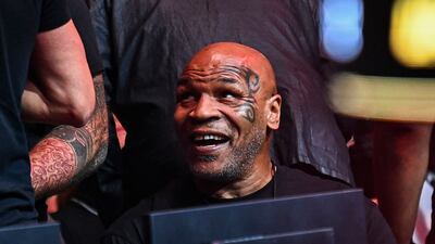 Former heavyweight boxing champion Mike Tyson attends the UFC 287.