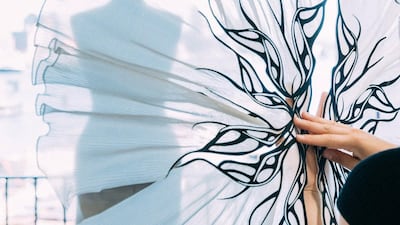 For autumn / winter 2020 haute couture, Iris van Herpen created a solitary dress. Courtesy Iris van Herpen