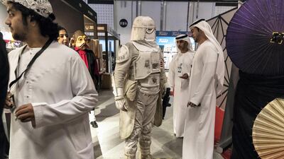 Middle East Games Con held at ADNEC. The city's largest Games and Anime conference. Cos Play characters from the Star Wars series. Antonie Robertson / The National