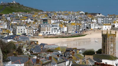 Properties in Cornwall, such as the town of St Ives, have an average asking price of £1 million, according to Rightmove. Getty Images