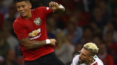19. Marcos Rojo had a best effort of 32.9. AFP