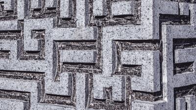 A close-up of The Gate of Light by Romanian artist Ana Maria Negara