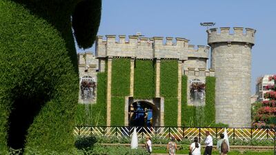 A medieval-style castle.