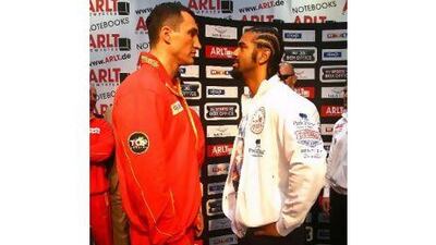 Wladimir Klitschko, left, and David Haye have spent months exchanging insults.