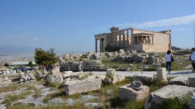 Ruins atop the Acropolis. Rosemary Behan