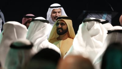 The Arab Hope Makers initiative was launched this week by Sheikh Mohammed bin Rashid, Vice President and Ruler of Dubai. Karim Sahib / AFP
