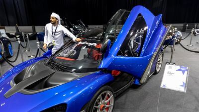 A McLaren at the Dubai Motor Show opening day. Antonie Robertson / The National