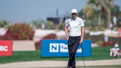 Ross Fisher on the sixth hole. Victor Besa / The National