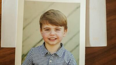 A royal fan has shared a previously unseen photo of Prince Louis, which she was sent to thank her for her birthday wishes. Instagram / katsroyalletters