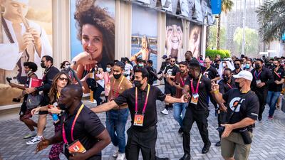 Usain Bolt took part in a 1.45-kilometre family run to raise funds for charity at Expo 2020 Dubai.
