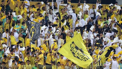 Al Wasl fans show their support.