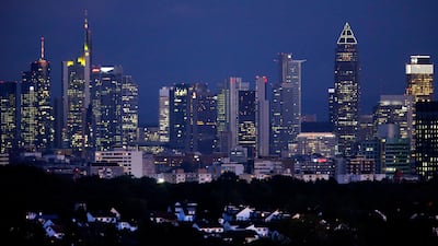 Frankfurt is leading the race to win London's post-Brexit banking business. AP Photo/Michael Probst