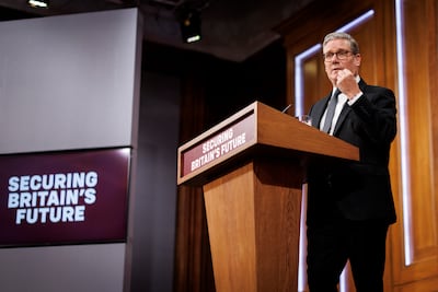 British Prime Minister Keir Starmer outlined plans to cut net migration to the UK. EPA