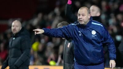 Manchester City assistant coach Rodolfo Borrell took charge. AP