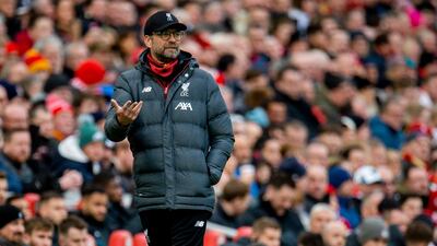 Liverpool manager Jurgen Klopp during the match against Southampton. EPA