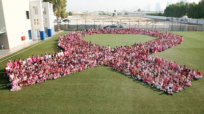 Breast cancer awareness is much higher because of events highlighting its incidence. Courtesy Jumeriah Primary School