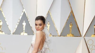 Ralph & Russo was the label of choice for Hailee Steinfeld and, despite needing several assistants to arrange it on the red carpet, she looked absolutely radiant. Mike Nelson / EPA