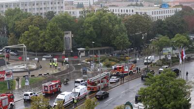 The blast was the first in Ankara since 2016. EPA