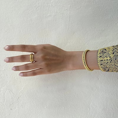 Bushok ring (Dh239) and bracelet (Dh329). Photo: Lulwa