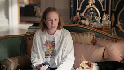 Hannah Einbinder's character Ava wears a jersey from Lajee Celtic Club in the latest episode of Hacks. Photo: Warner