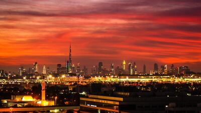 Dont let the sun go down on you ....Dubai skyline. Photo by Ewald Gonsalves