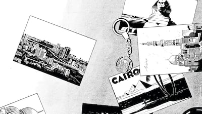 Nora Zeid's debut exhibition Cairo Illustrated: Stories from Heliopolis at Tashkeel presents black-and-white illustrations of Egypt’s capital. Photo: Tashkeel