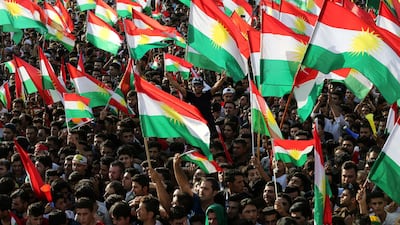 Kurds celebrate to show their support for the upcoming September 25th independence referendum in Erbil. REUTERS/Ahmed Jadallah