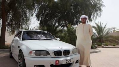 Saeed Al Badi with his 2003 BMW M3. Jeffrey E Biteng / The National