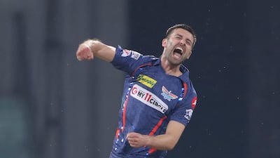 Mark Wood of Lucknow Super Giants picked up five wickets against Delhi Capitals in the IPL on Saturday, April 1, 2023. AP