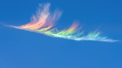 Gesang Jimei captured this colourful cloud over the Sanding Temple in Tibet.