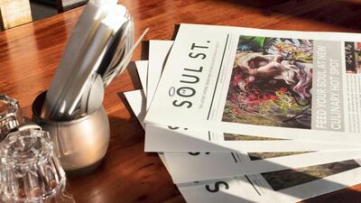 The expansive menu at Soul Street. Photo: Antonie Robertson