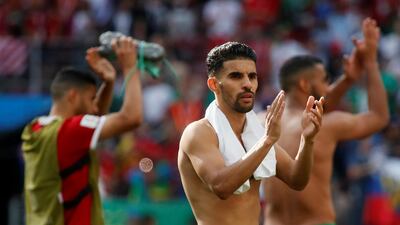 Morocco's Mbark Boussoufa wants he and his teammates to finish their World Cup campaign against Spain on a high despite having no chance of reaching the knockout stages. Maxim Shemetov / Reuters