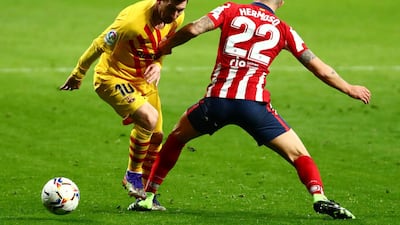 Barcelona face Atletico Madrid on Saturday, with the two clubs locked in a four-way battle for the La Liga title. Reuters