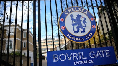 Stamford Bridge, the home of Chelsea Football Club, in West London. Chelsea player Callum Hudson-Odoi is a confirmed case of the Covid-19 virus. AFP